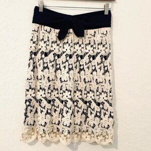 Anthropologie Lil Lace Overlay Skirt